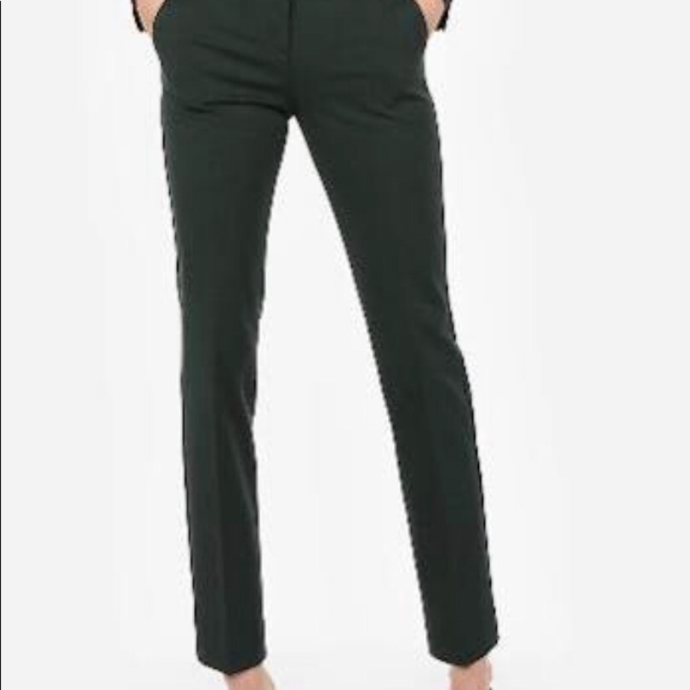 Express dress pants, dark green